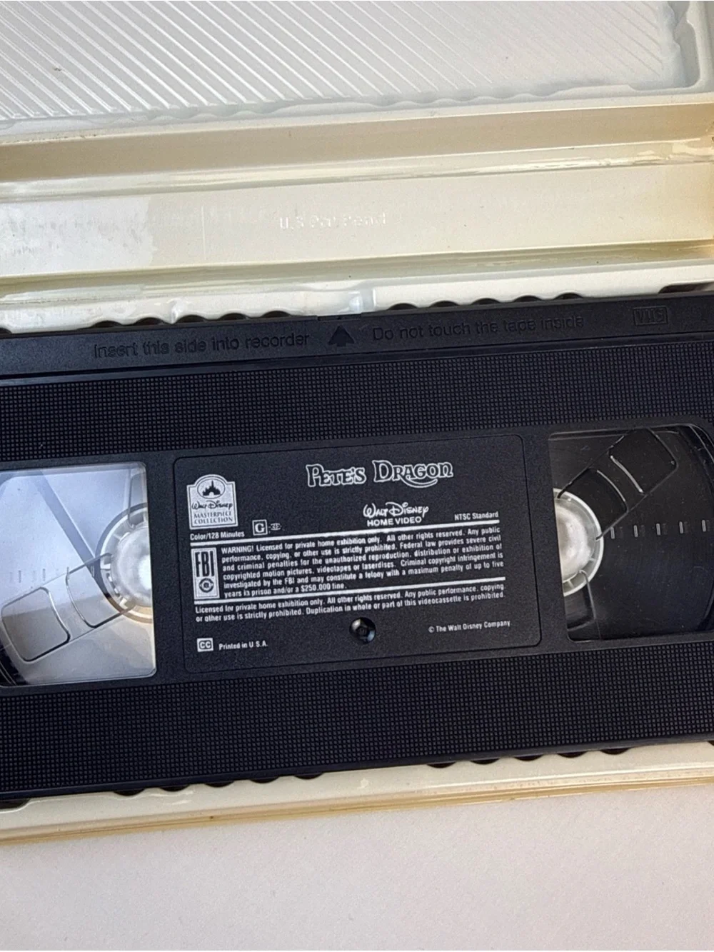 Walt Disney Pete's Dragon 1977 film Vintage Retro VHS Clamshell Package
